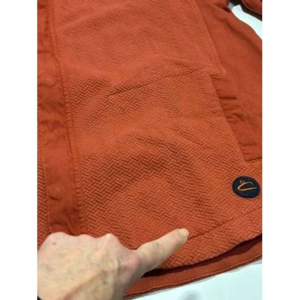 Carbon 2 Cobalt Men's Orange‎ Full Zip Textured Casual Shacket Size L - Picture 10 of 11
